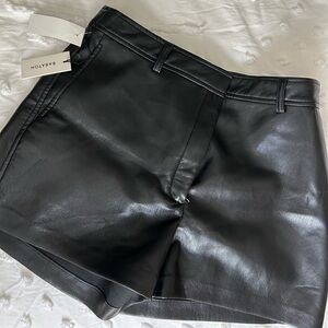 Babaton Leather Shorts